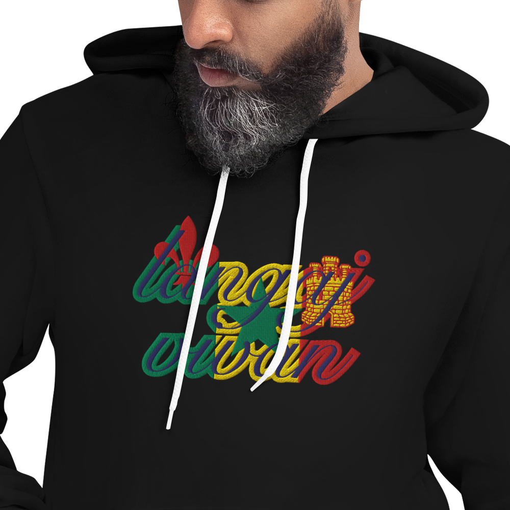 Langaj Vivan | embroidered full-length hoodie