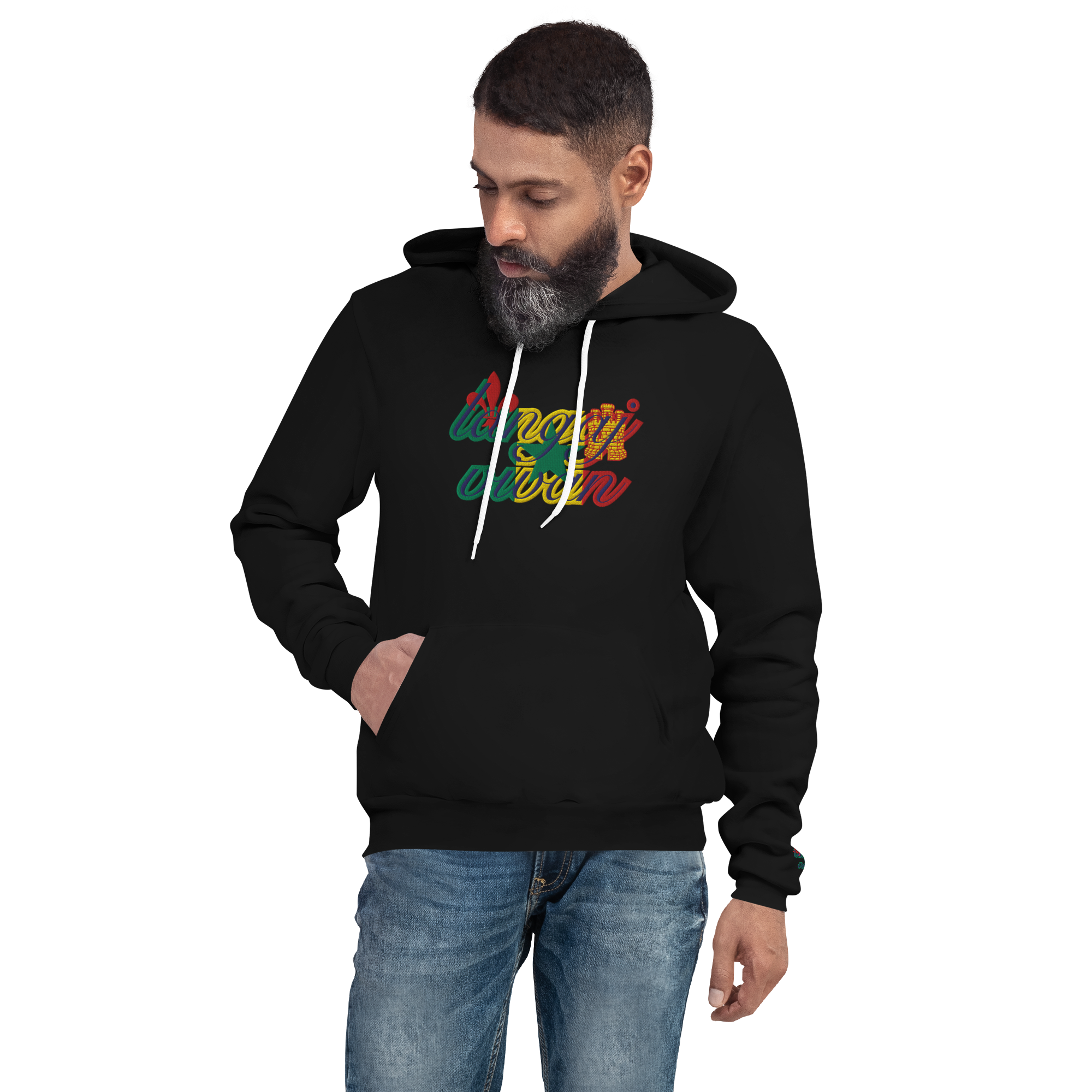 Langaj Vivan | embroidered full-length hoodie