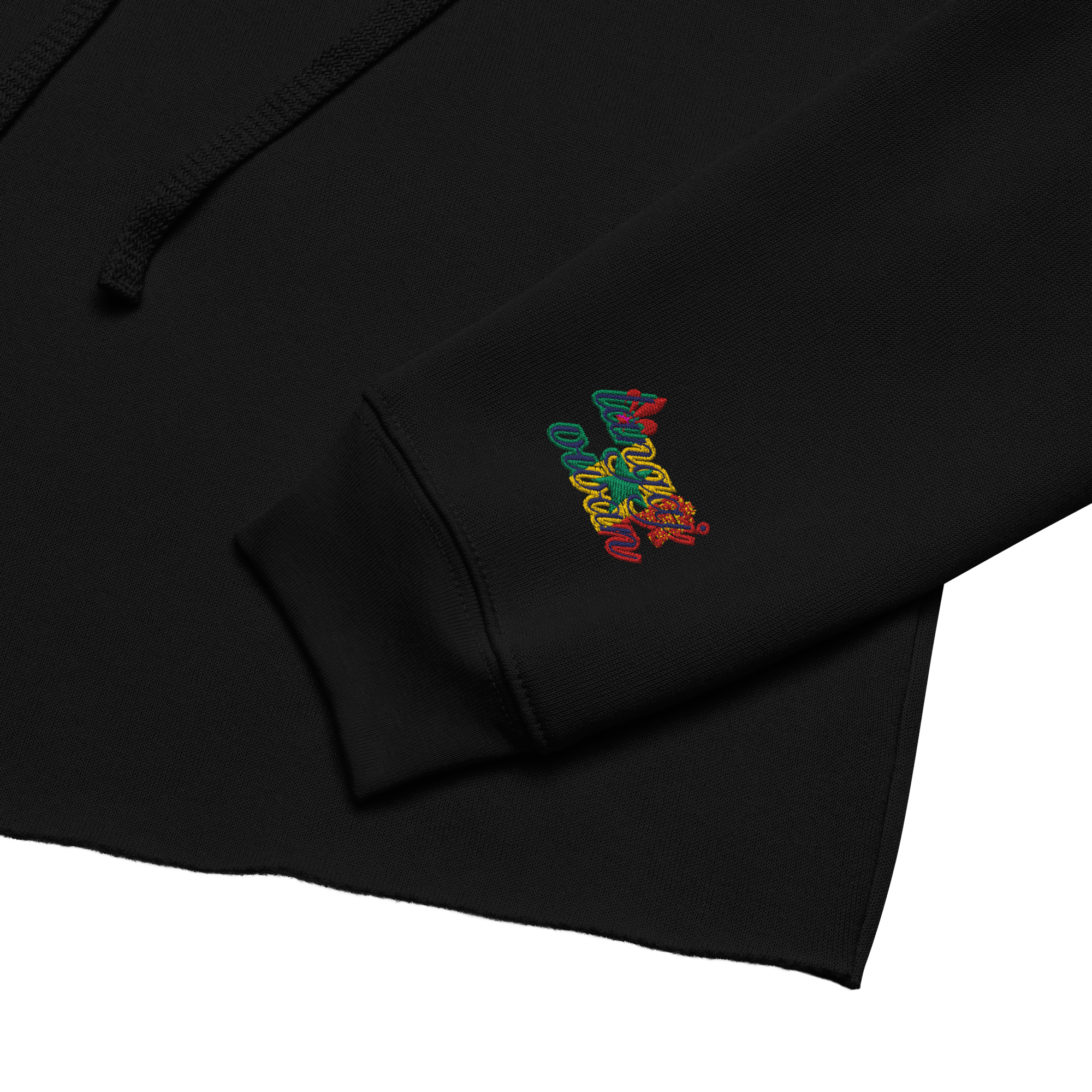 Langaj Vivan | embroidered crop hoodie