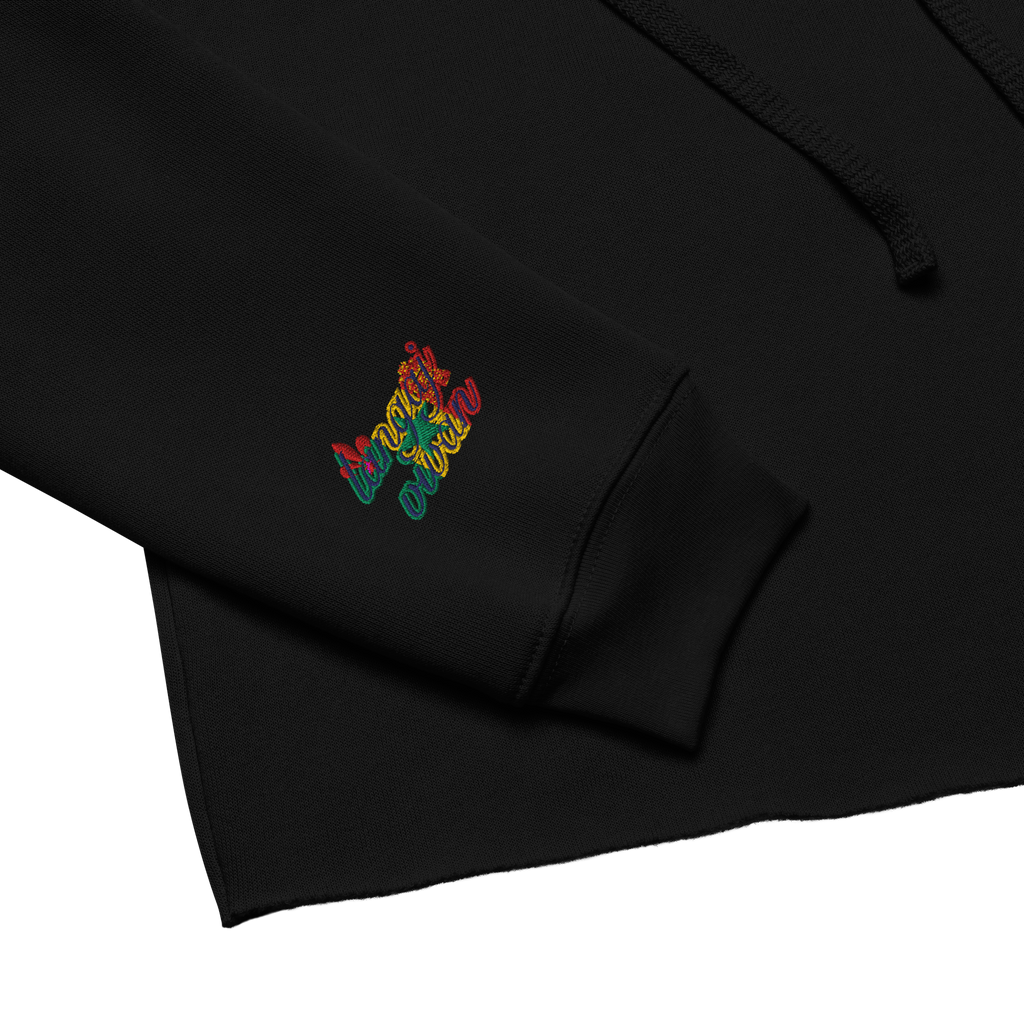 Langaj Vivan | embroidered crop hoodie